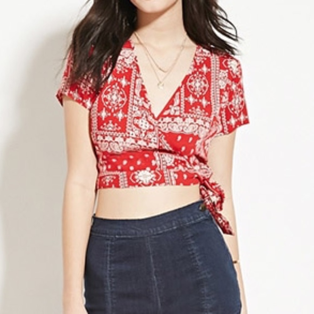 Forever 21 NEW tops w/tags, red/navy size S & M